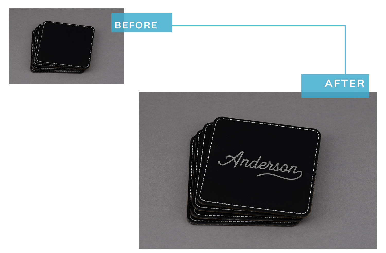 Leatherette coaster