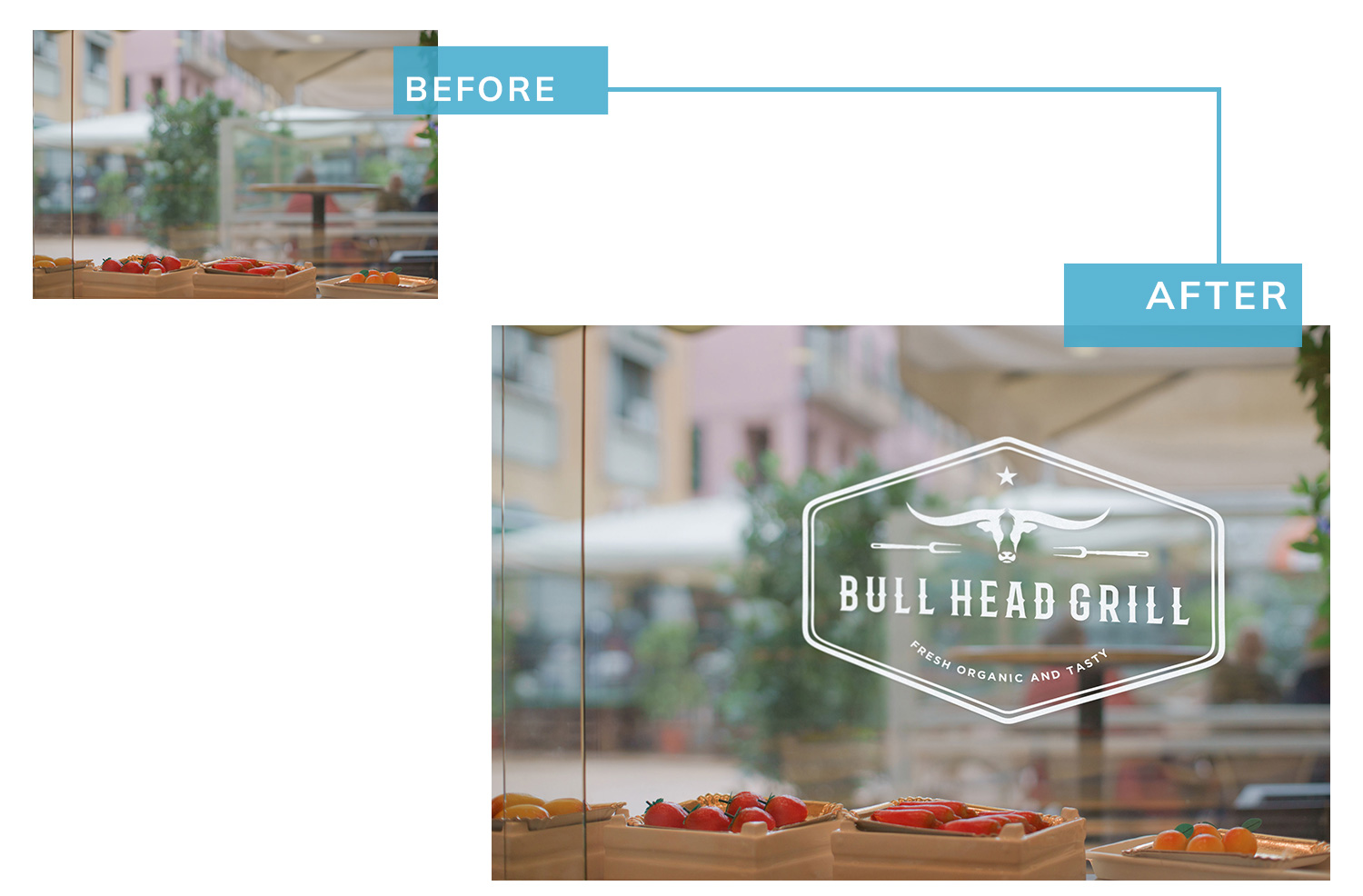 Vinyl logo - Bull Head Grill