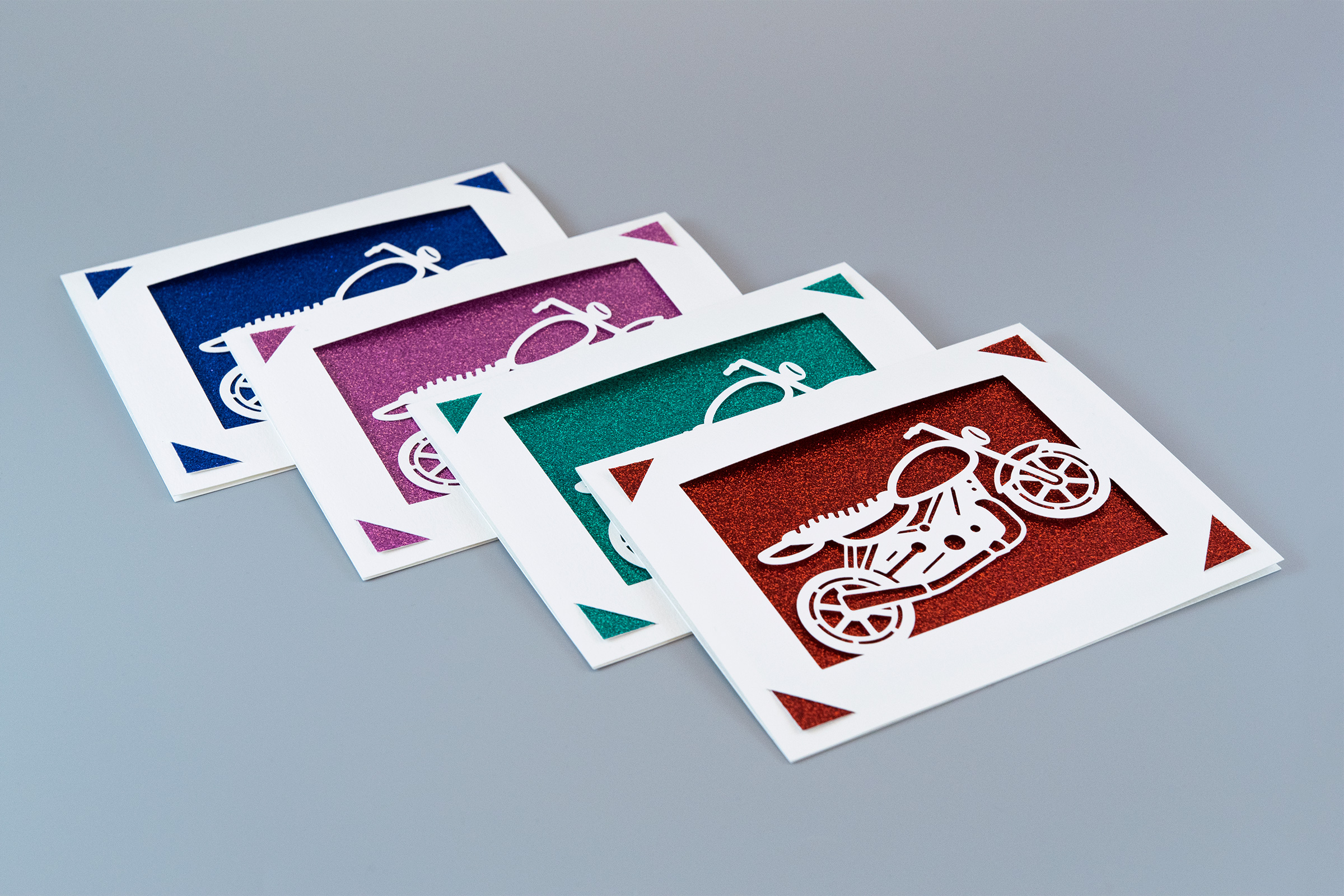 Motorcycle cards - all colors