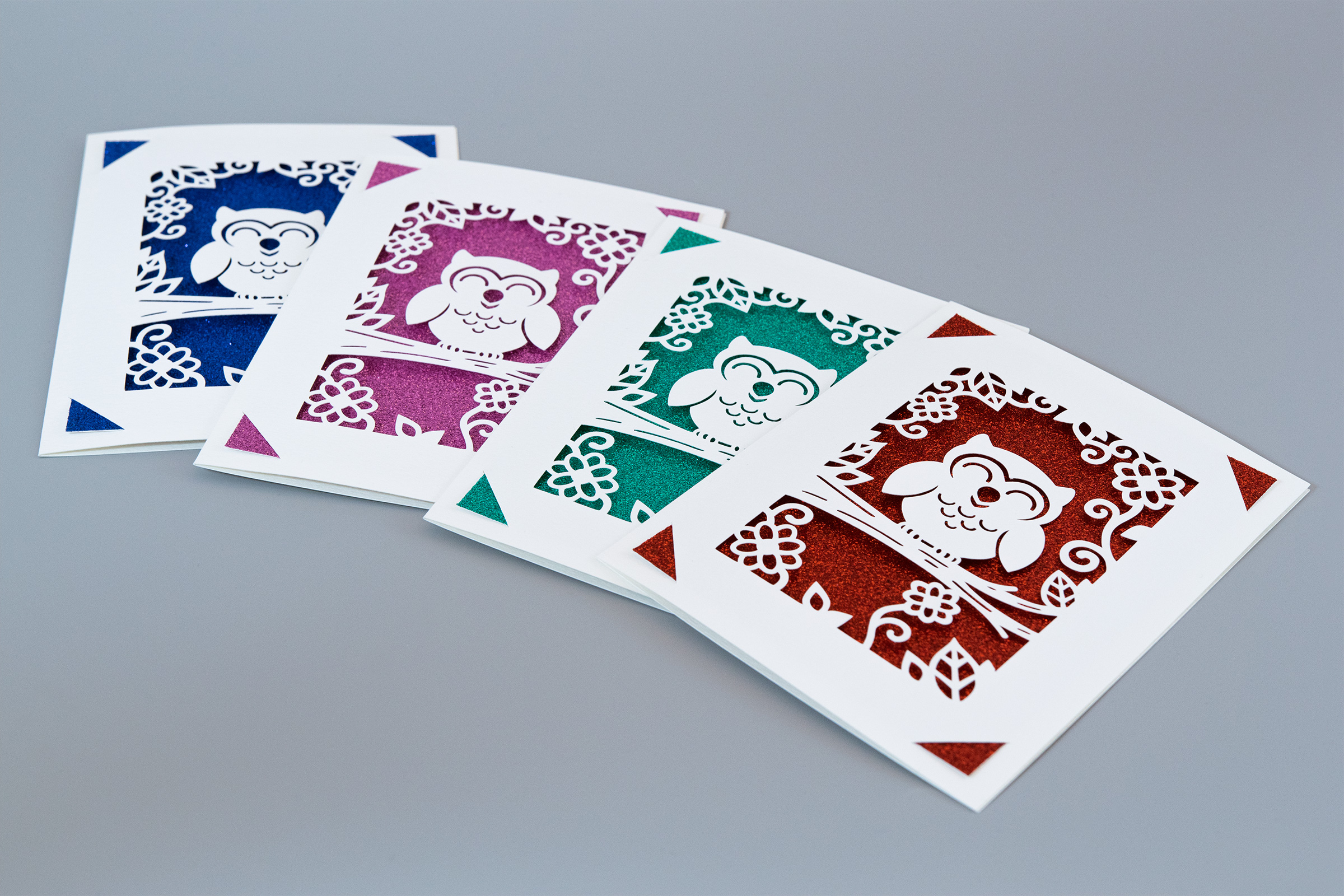 Owl cards - all colors