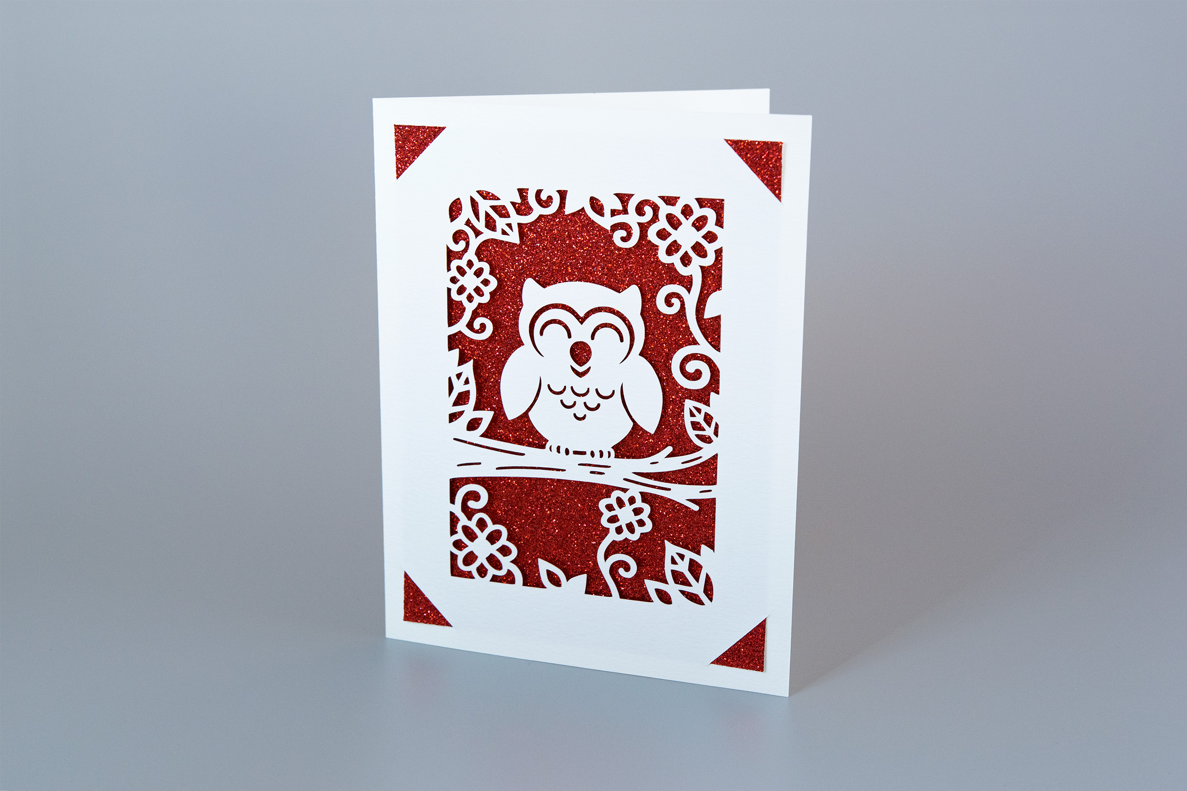 MOwl card - red